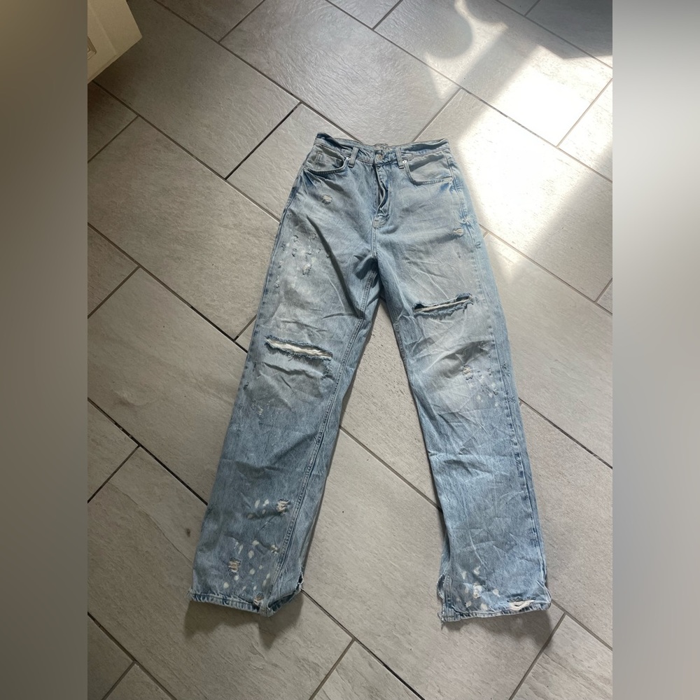 Free people jeans. Worn once washed and air dried.
